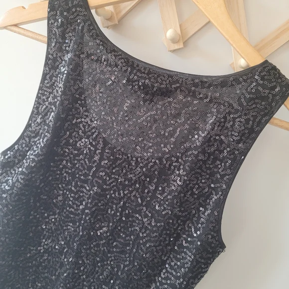 DECJUBA Sequin Top (sS) Black Sparkle - Picture 9 of 11